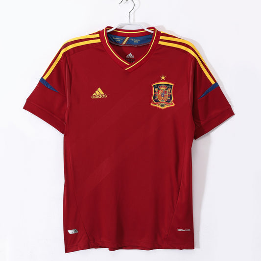 España 2012 Camiseta de Fútbol Retro Local