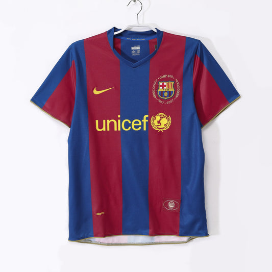 Camiseta de Fútbol Retro Local del Barcelona 2007-2008