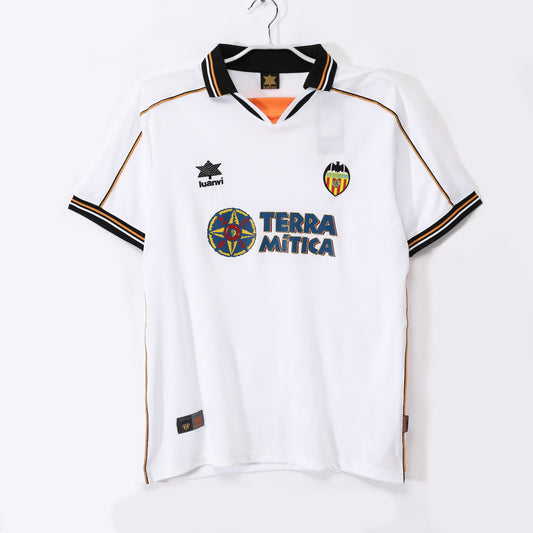Valencia 1999-2000 Home Retro Football Shirt