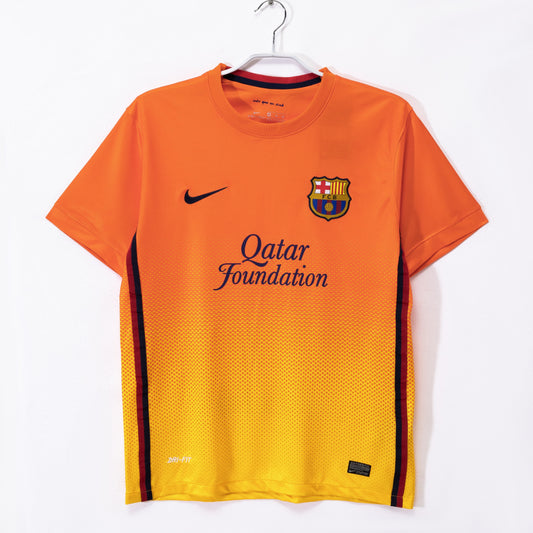 Barcelona 2012-2013 Away Orange Retro Football Shirt