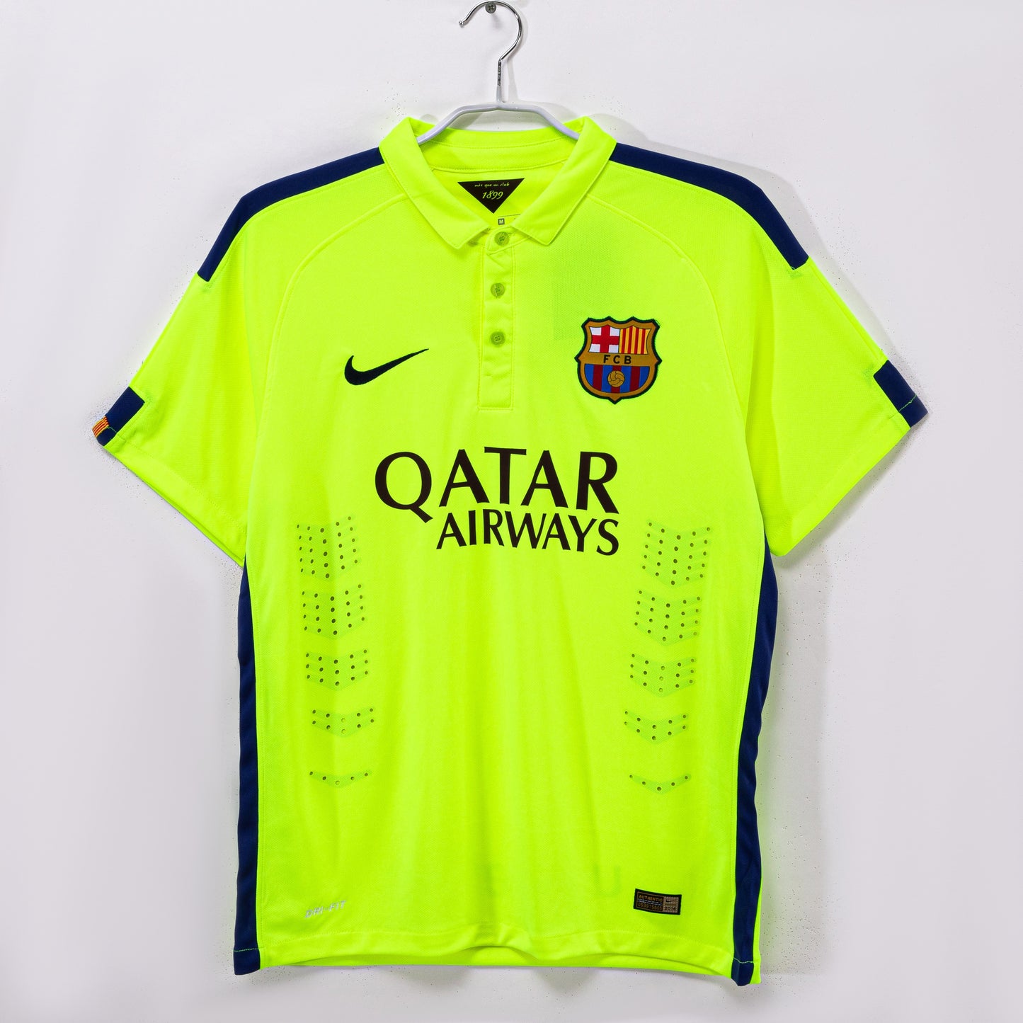 Maillot de Foot Rétro Vert Extérieur Barcelone 2014-2015
