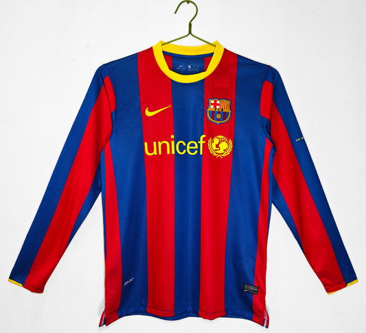 Barcelona 2010-2011 Home Long Sleeve Jersey