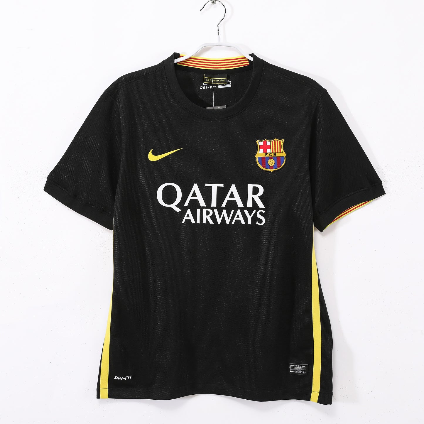 Maillot de football rétro extérieur noir Barcelone 2013-2014