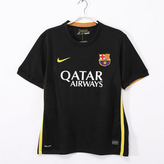 Barcelona 2013-2014 Second Away Black Retro Football Shirt