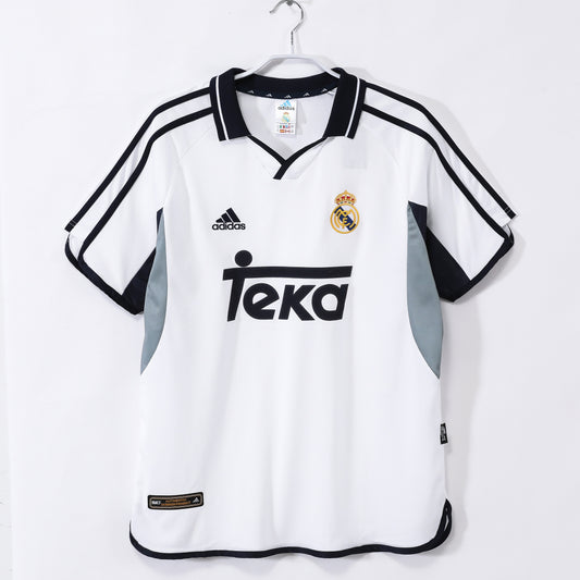 Camiseta de fútbol retro del Real Madrid 2000-2001 local