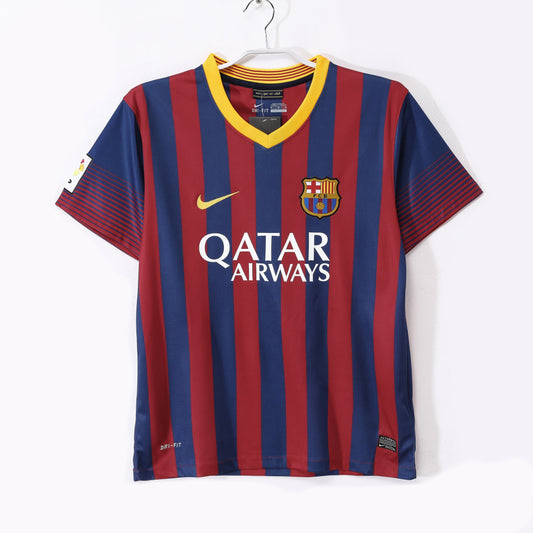 Barcelona 2013-2014 Home Retro Football Shirt