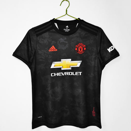 Maillot extérieur de Manchester United 2019-2020, deuxième version, noir