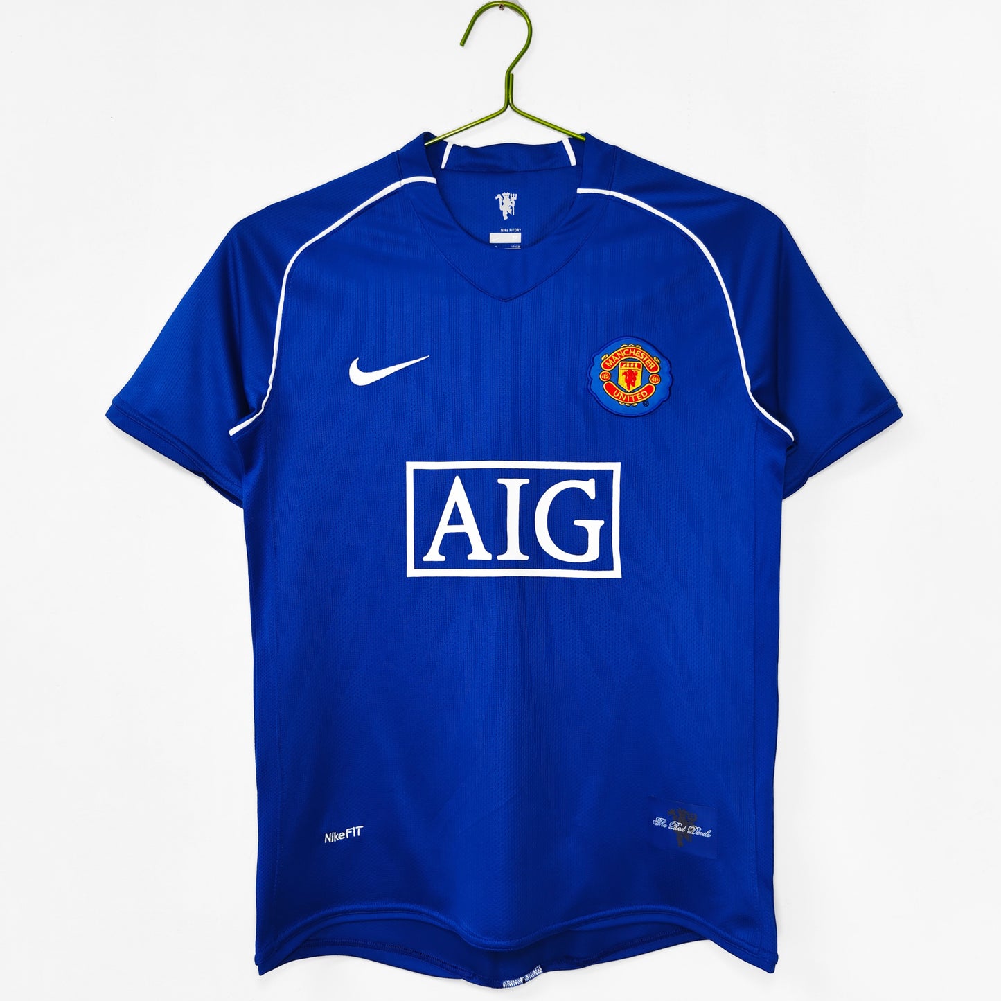 Maillot de gardien de but bleu Manchester United 2007-2008