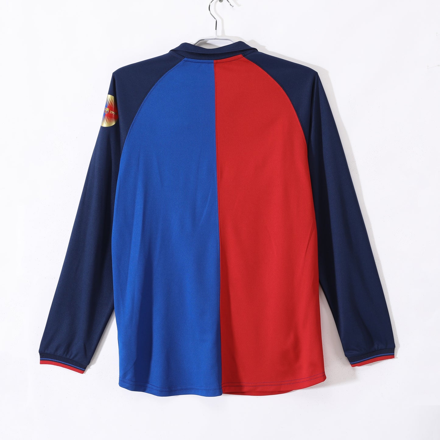 Maillot de football rétro domicile manches longues Centenaire Barcelone 1999-2000
