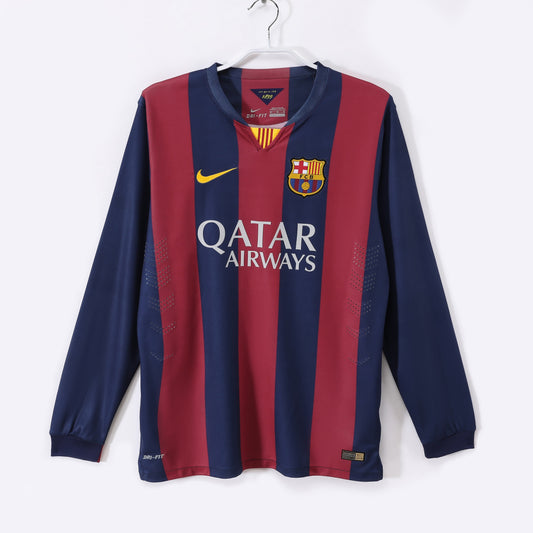 Barcelona 2014-2015 Home Long Sleeve Jersey