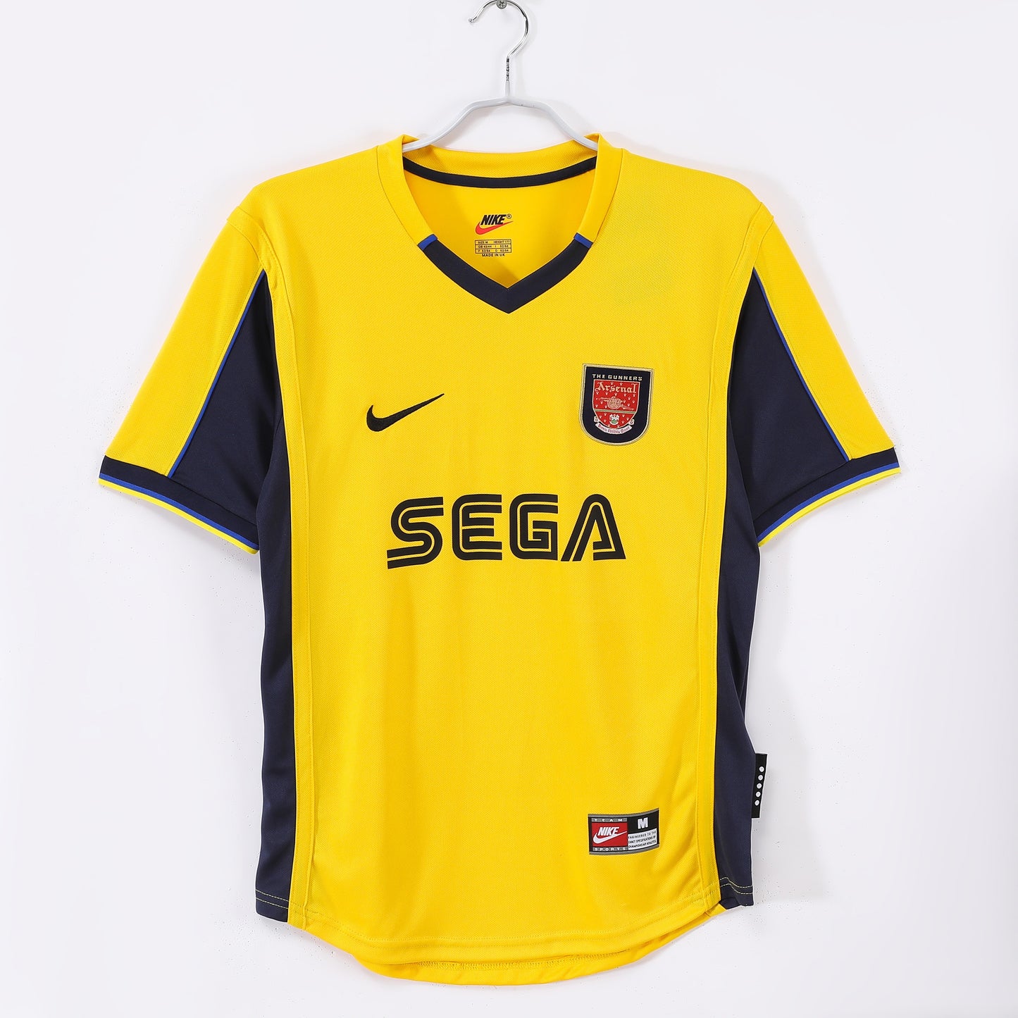 Maillot jaune extérieur Arsenal 2000-2001