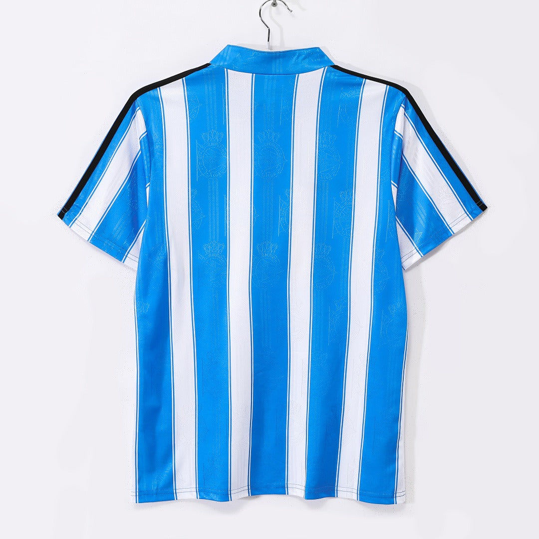Deportivo La Coruña 1997-1998 Home Albiceleste Retro Football Shirt
