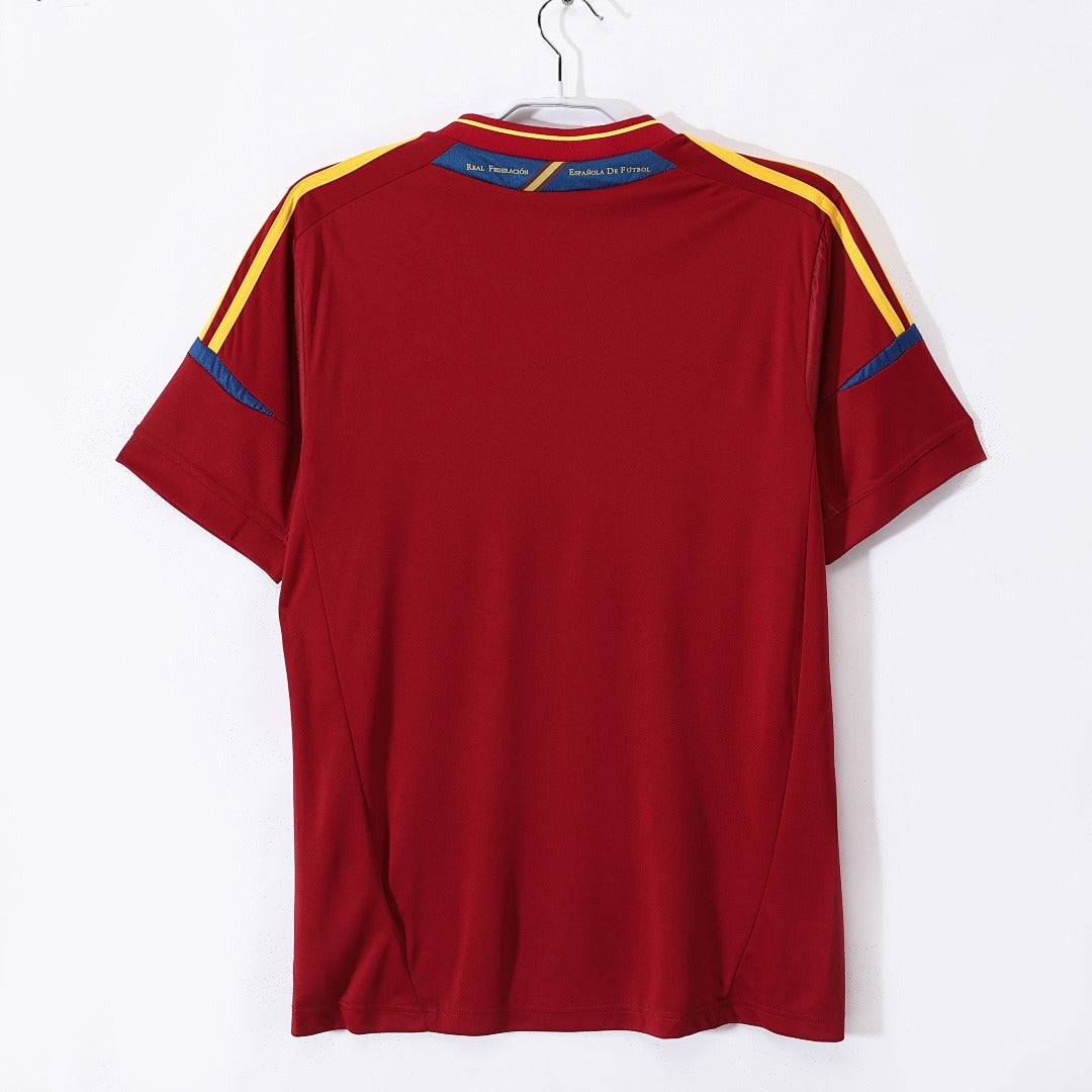 España 2012 Camiseta de Fútbol Retro Local