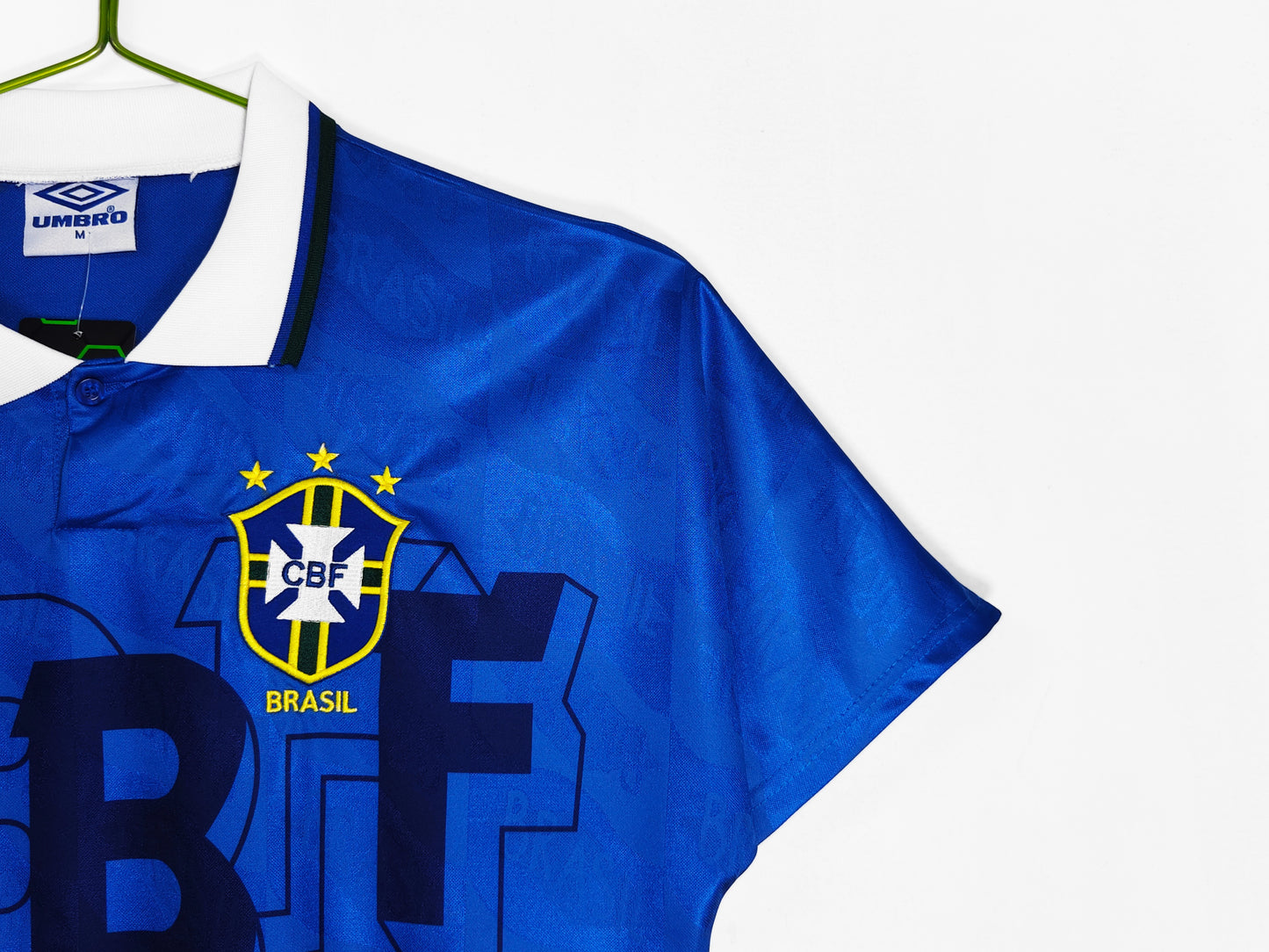 Brazil 1992 Away Blue Jersey