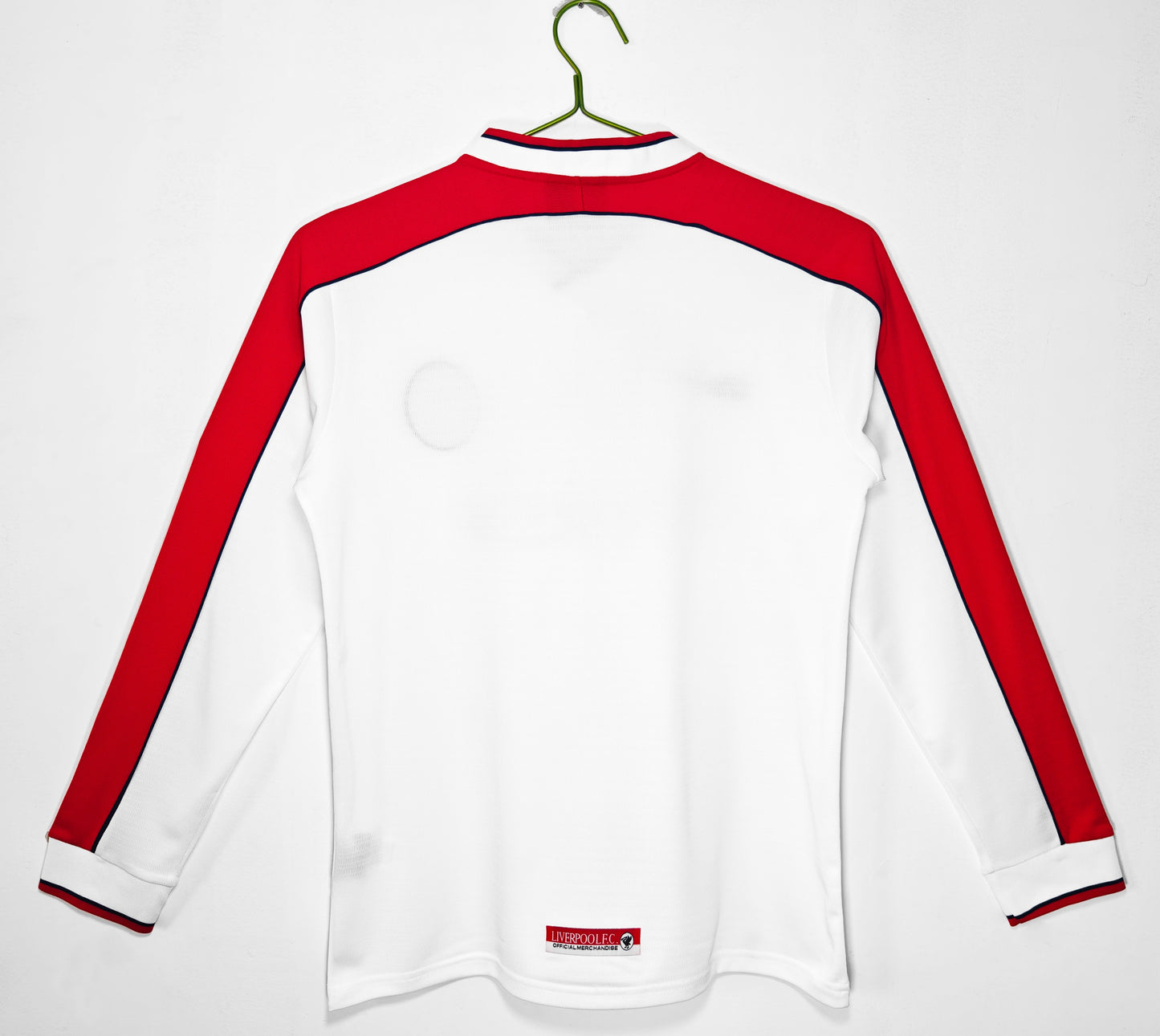 Maillot Extérieur Liverpool 1998 Blanc Manches Longues