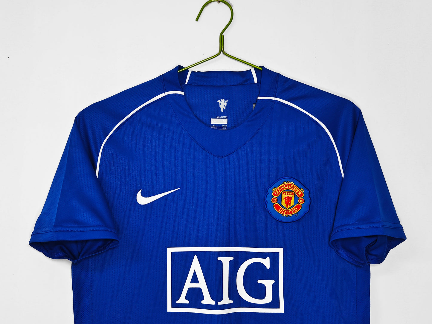 Maillot de gardien de but bleu Manchester United 2007-2008