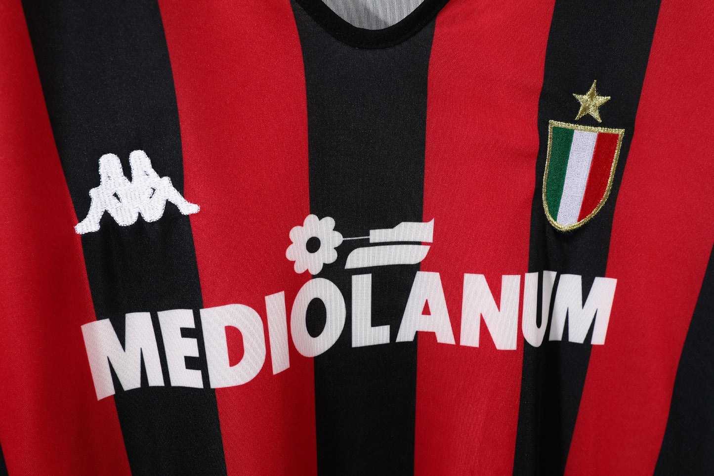 Maillot de football rétro AC Milan domicile 1988-1989 manches longues
