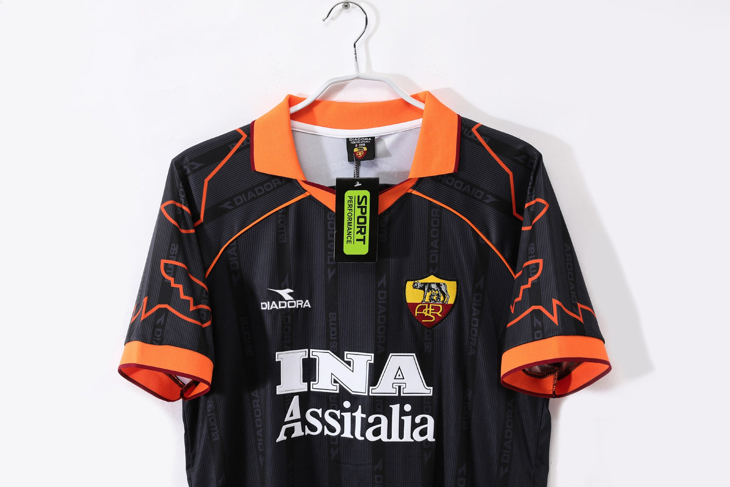 Camiseta de fútbol retro de visitante de la Roma 1999-2000