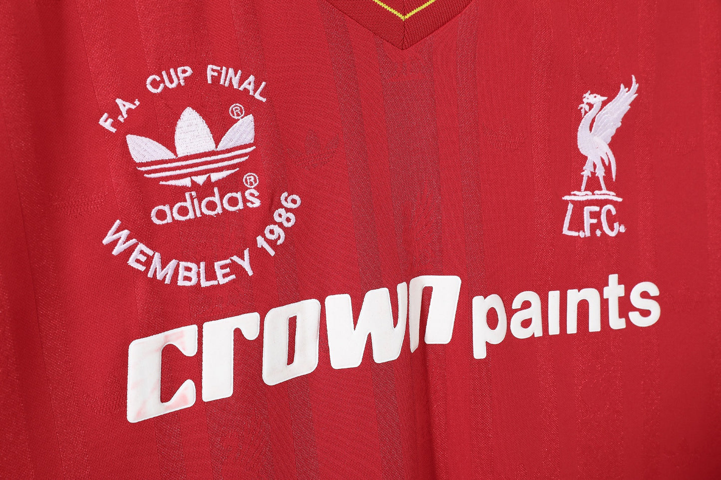 Maillot de football rétro domicile à manches longues Liverpool 1986-1987