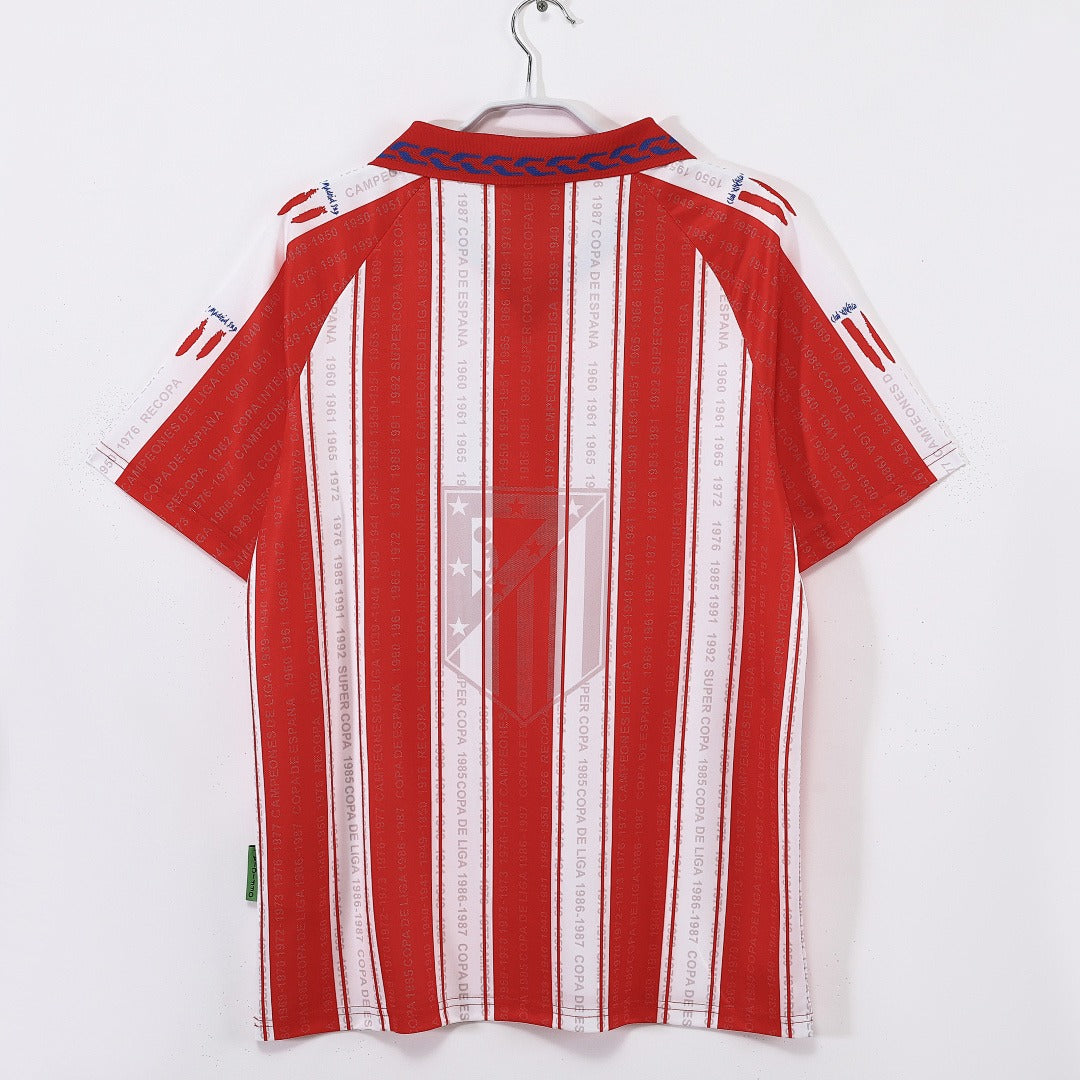 Atletico Madrid 1995-1996 Home Retro Football Shirt
