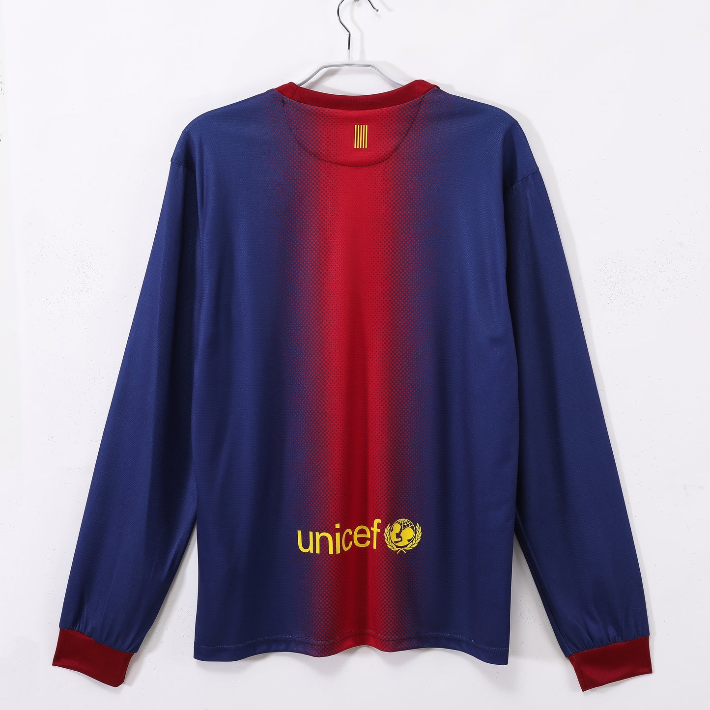 Maillot de football rétro domicile manches longues Barcelone 2012-2013