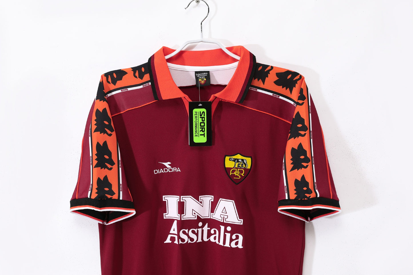 Camiseta de fútbol retro del AS Roma 1998-1999 (local)