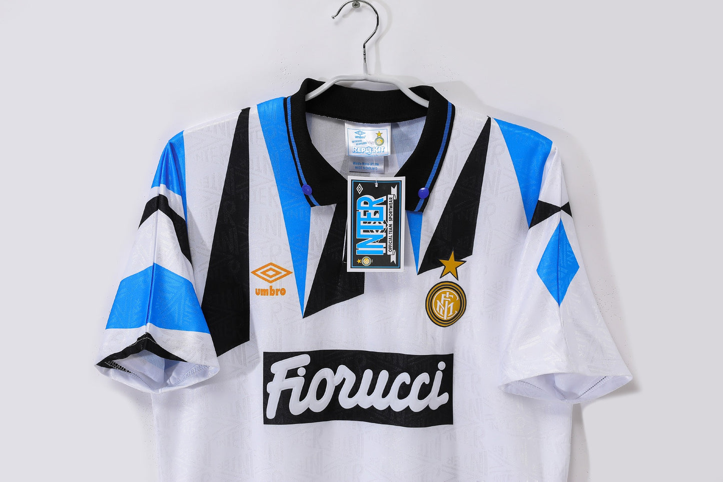 Inter Milan 1992-1993 Away White Retro Football Shirt