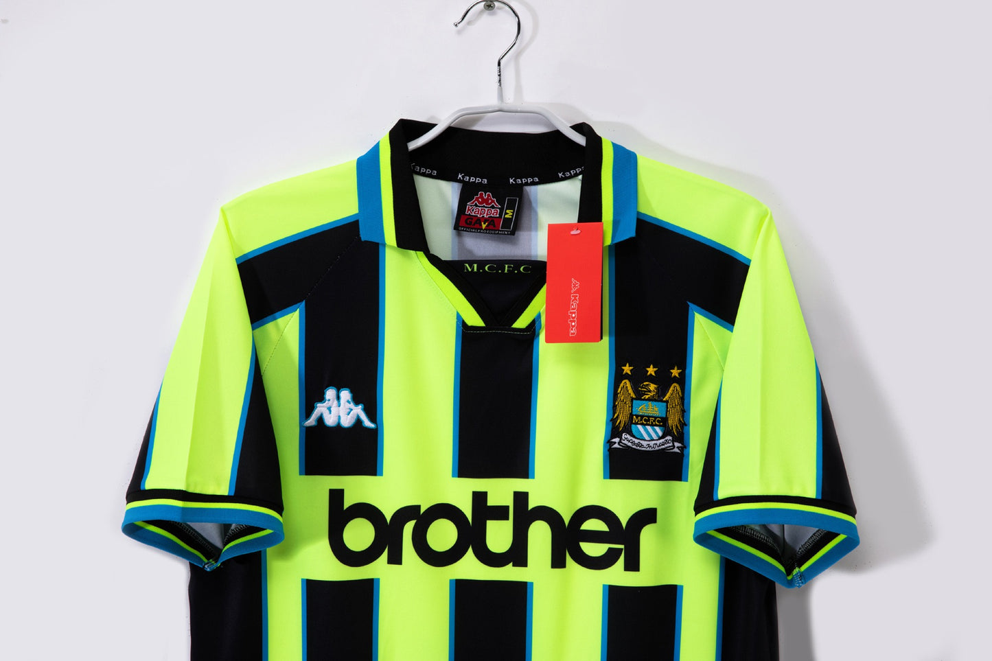 Maillot de football rétro extérieur Manchester City 1998-1999