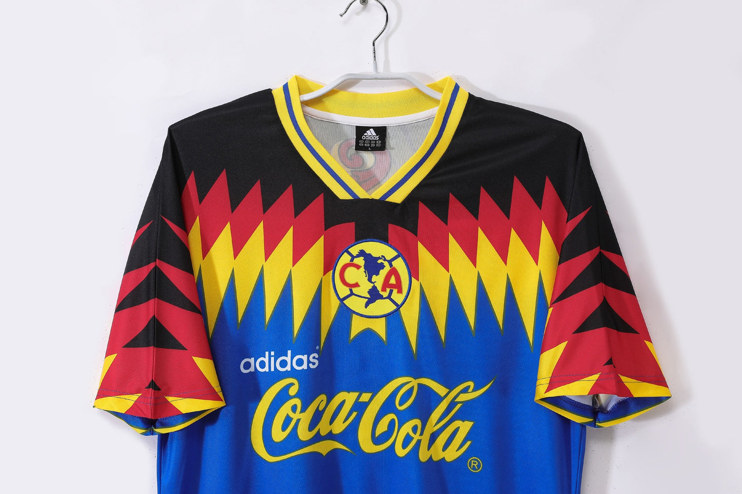 Maillot de football rétro extérieur bleu Club América 1995