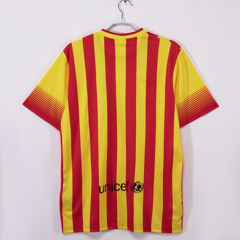 Maillot de Foot Rétro Extérieur Jaune Barcelone 2013-2014