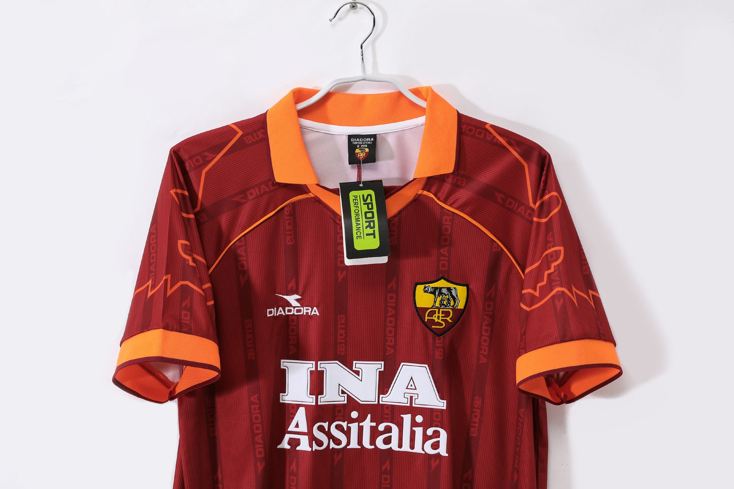 Camiseta de Fútbol Retro Local Roma 1999-2000