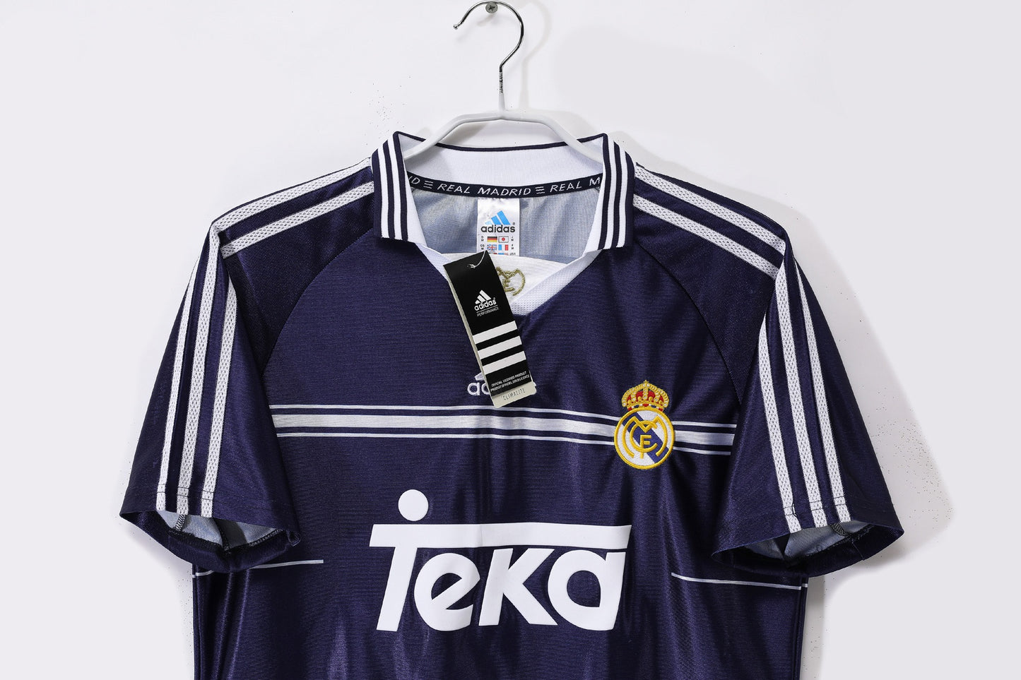 Camiseta de Fútbol Retro Real Madrid 1998-1999 Visitante Azul