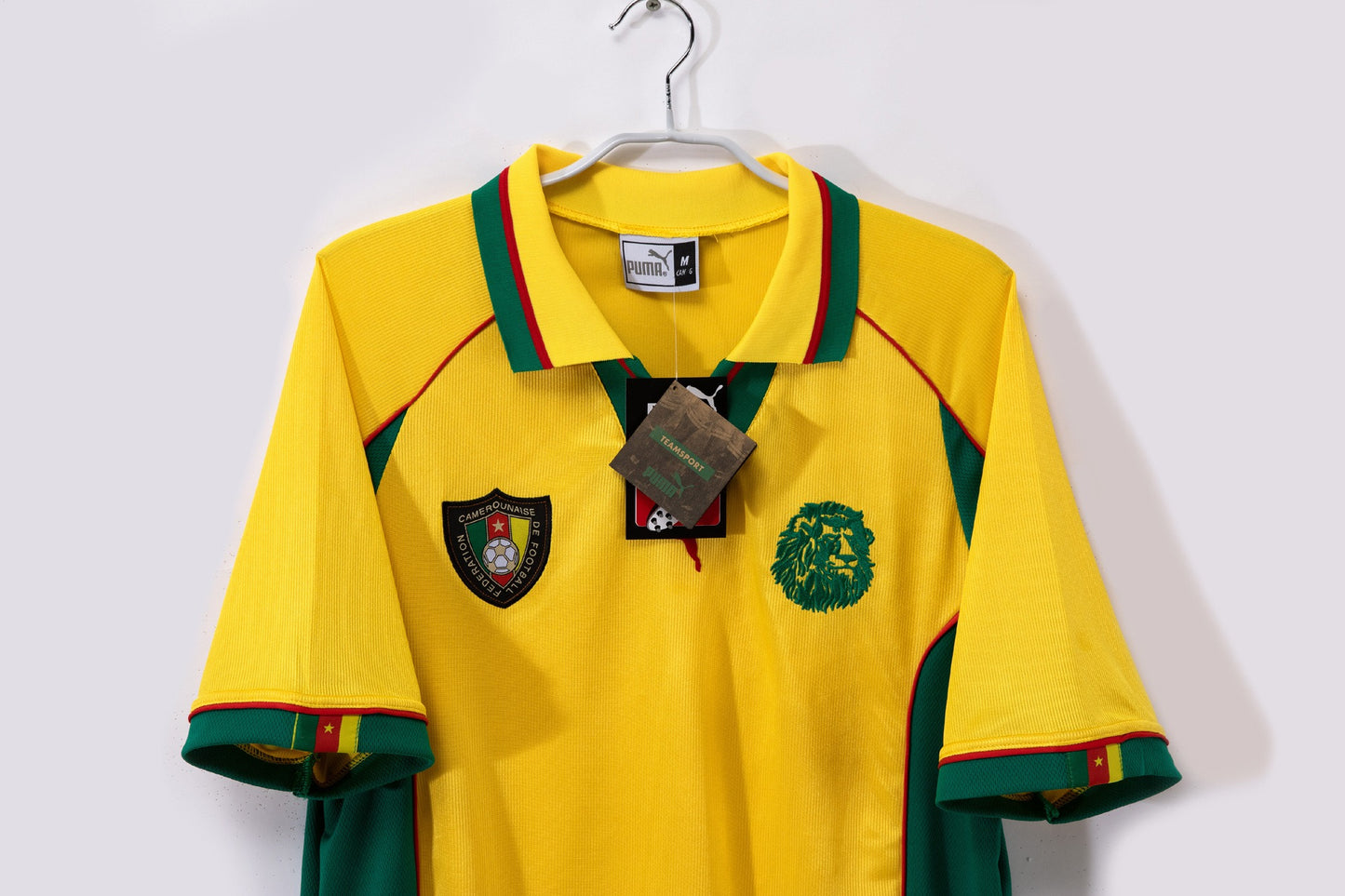 Cameroon 1998-1999 Away Yellow Retro Football Shirt