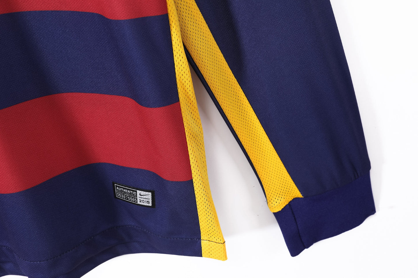 Maillot de football rétro domicile manches longues Barcelone 2015-2016