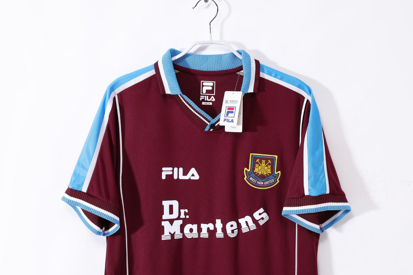 Maillot de football rétro domicile West Ham United 1999-2001