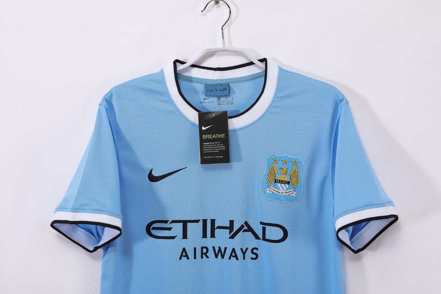 Maillot de Football Rétro Domicile Manchester City 2013-2014