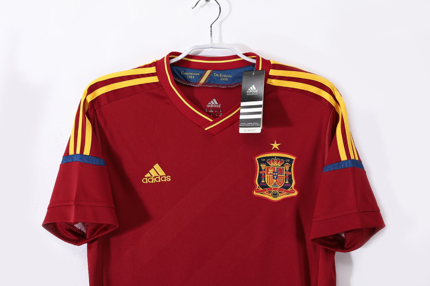 España 2012 Camiseta de Fútbol Retro Local
