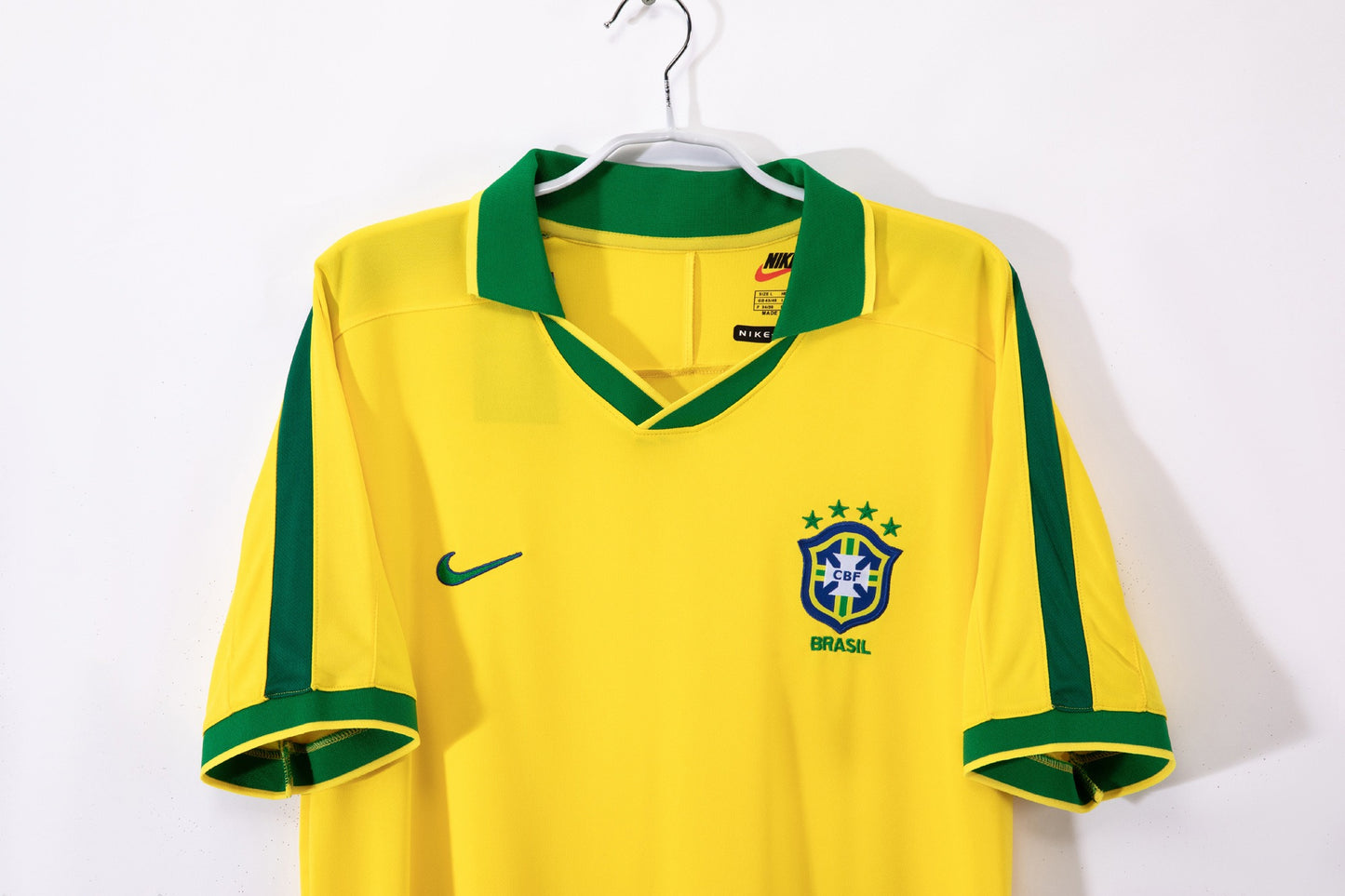 Brazil 1997 Home Retro Football Shirt