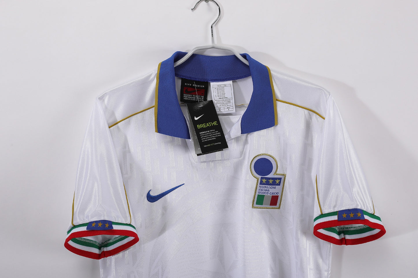 Camiseta Blanca de Visitante Italia 1995