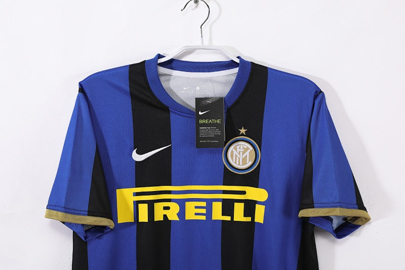 Camiseta retro de fútbol local del Inter de Milán 2008-2009