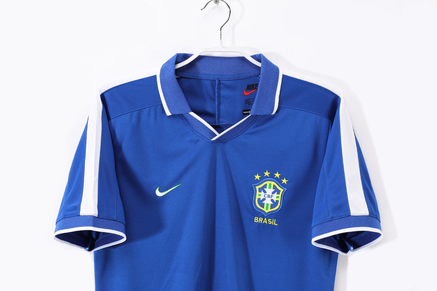 Brazil 1997 Away Blue Jersey