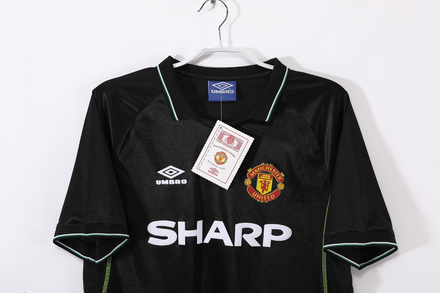 Maillot de foot rétro Manchester United 1998-1999 extérieur deuxième version