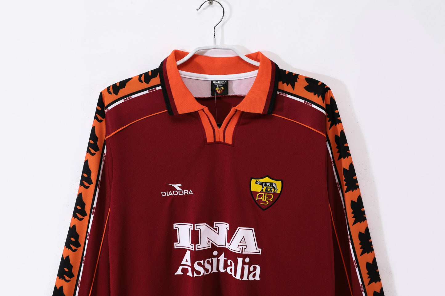 Camiseta de Fútbol Retro Roma 1998-1999 Manga Larga