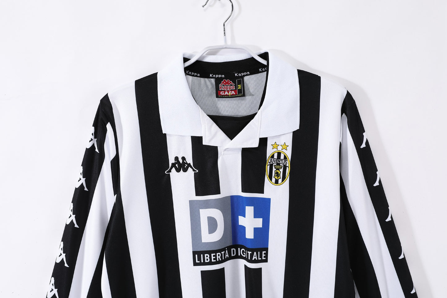 Camiseta de fútbol retro de manga larga de la Juventus 1999-2000 para el hogar