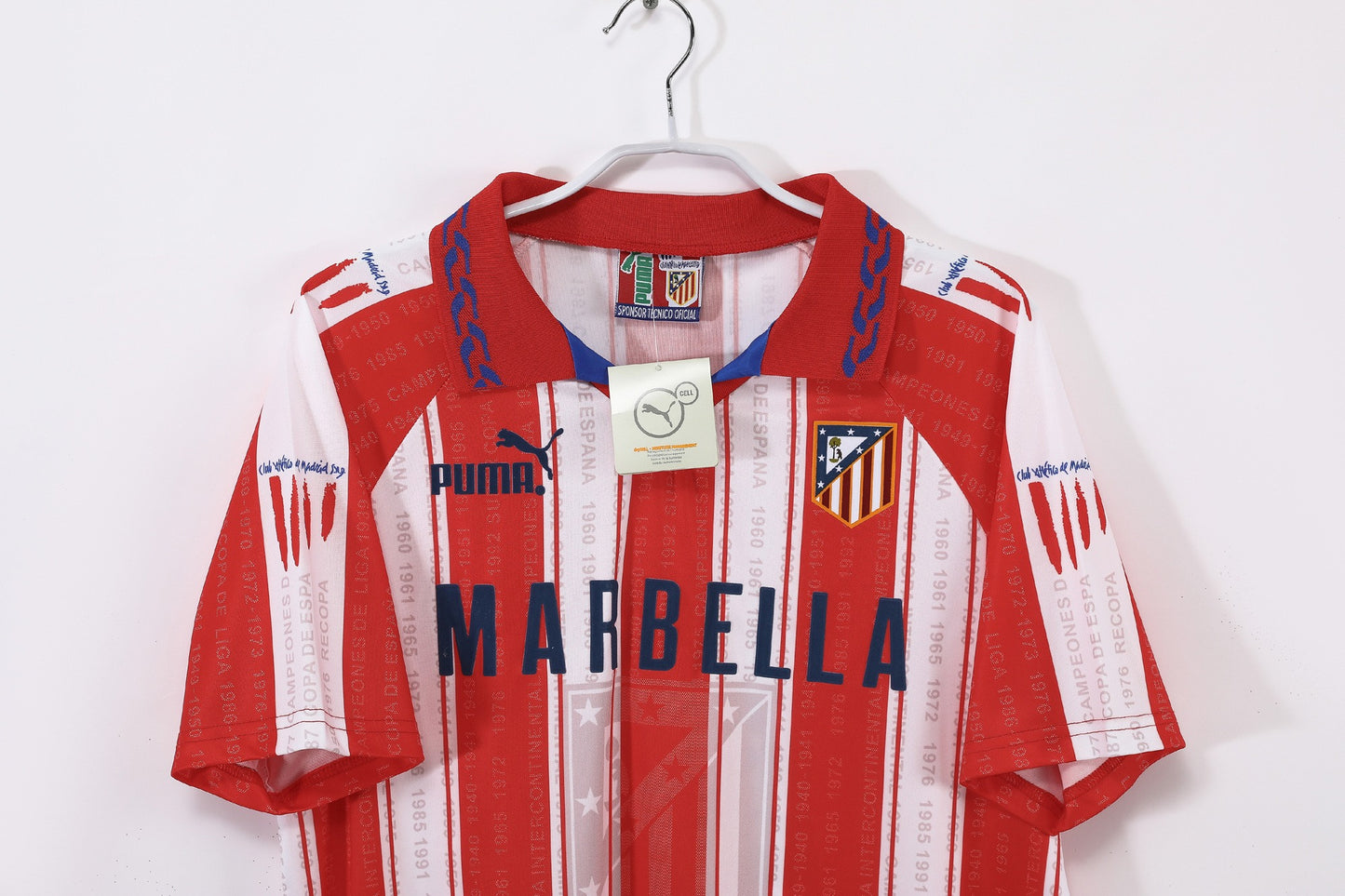 Atletico Madrid 1995-1996 Home Retro Football Shirt