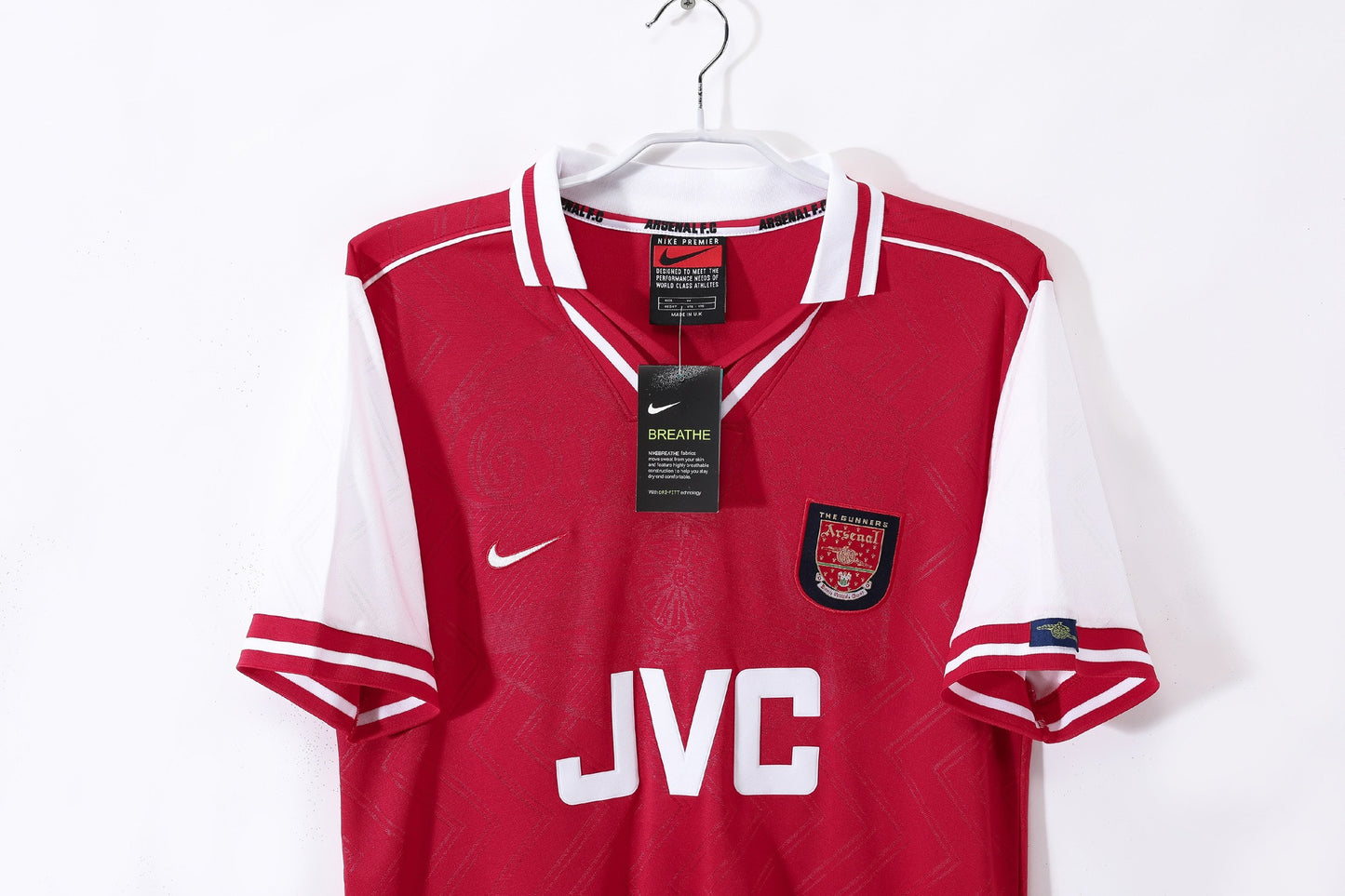 Maillot de football rétro domicile Arsenal 1996-1997