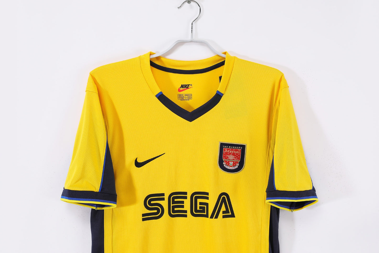 Maillot jaune extérieur Arsenal 2000-2001