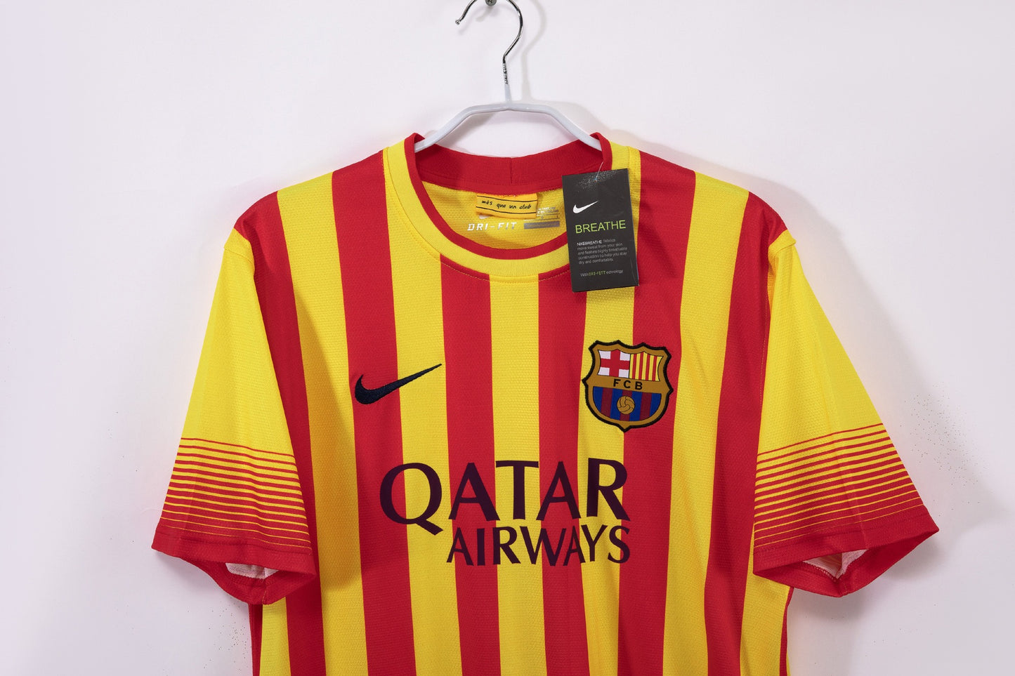 Maillot de Foot Rétro Extérieur Jaune Barcelone 2013-2014