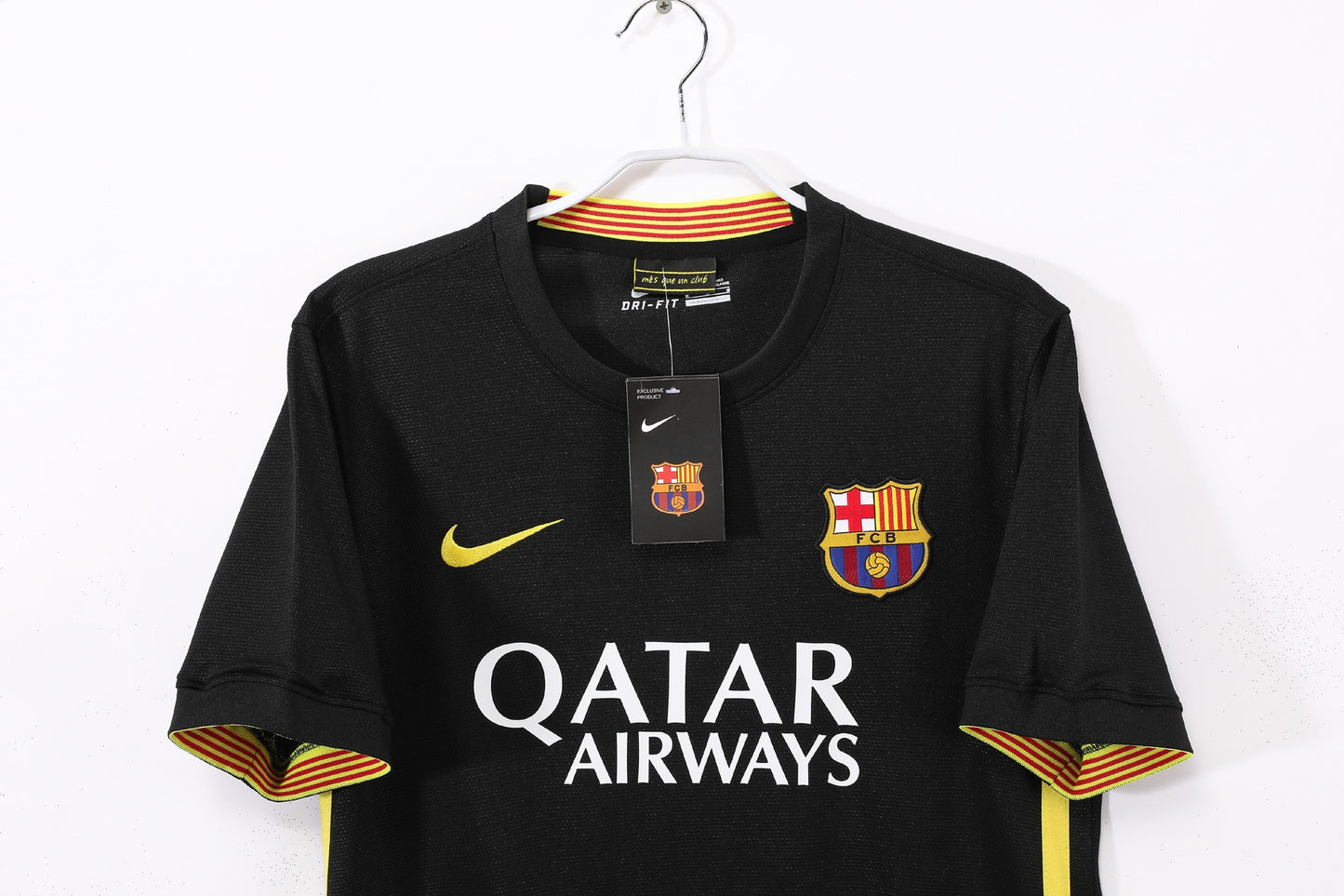 Maillot de football rétro extérieur noir Barcelone 2013-2014