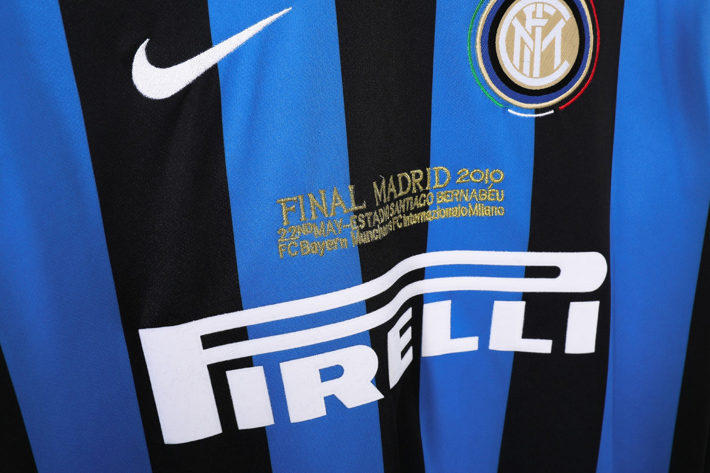 Maillot de Football Rétro Manches Longues Domicile Inter Milan 2009-2010